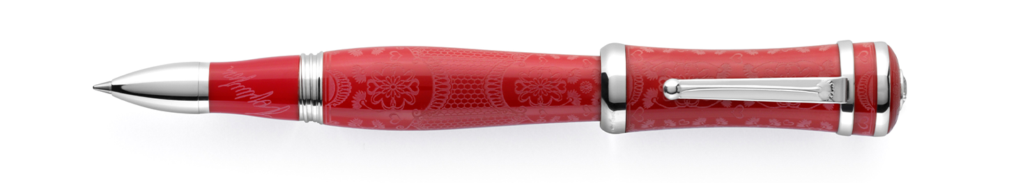 Montegrappa Sophia Loren Sophia Loren Rollerball, Red & Silver